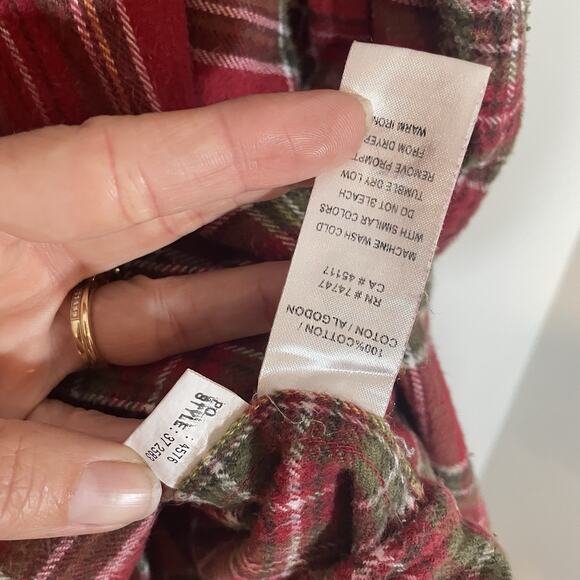 Red Head Lot of 2 Button Down Shirt Mens XLT Red Green Plaid Long Sleeve Flannel - Picture 11 of 13